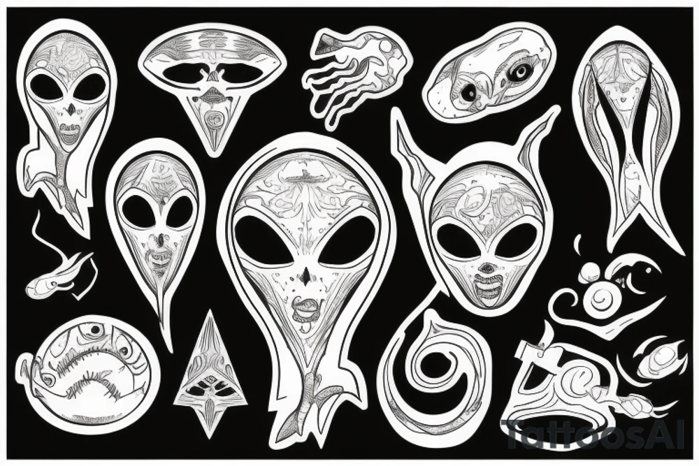 alien tattoo idea