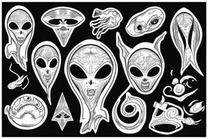 alien tattoo idea