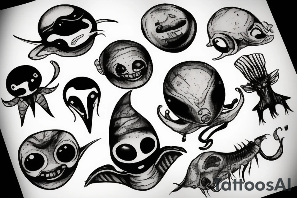 alien smoking tattoo idea