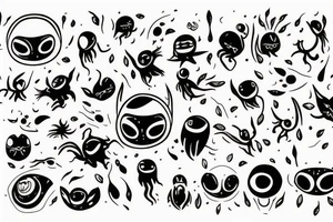 baby alien tattoo idea