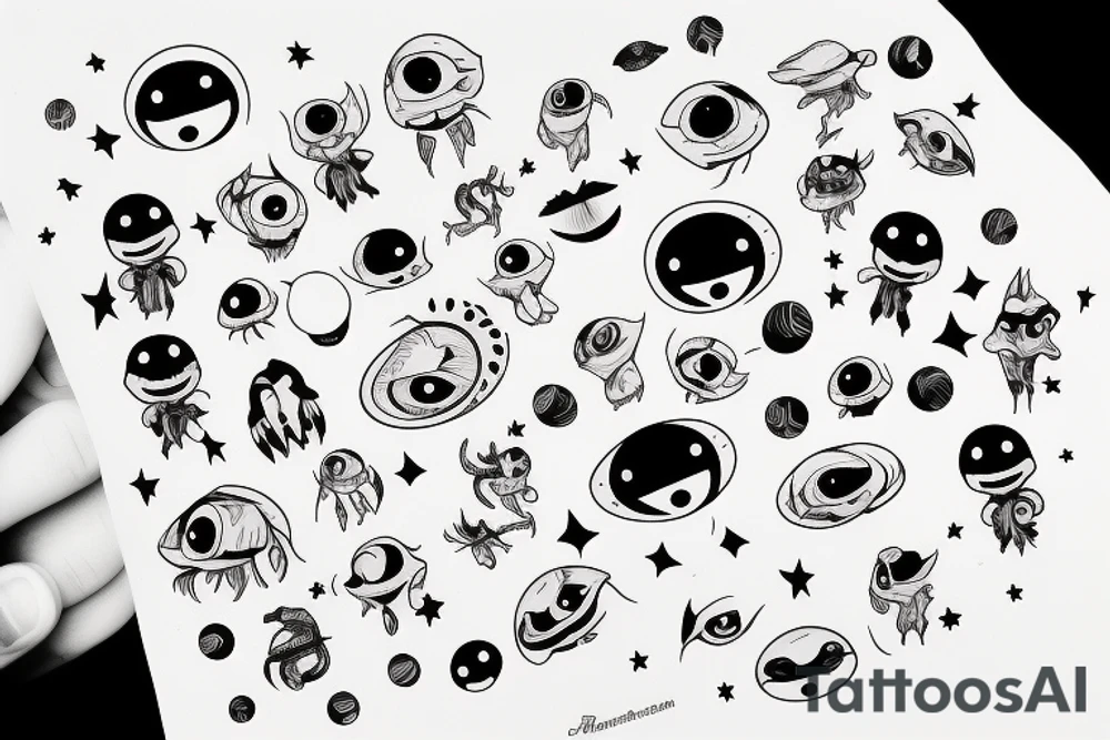 baby alien tattoo idea
