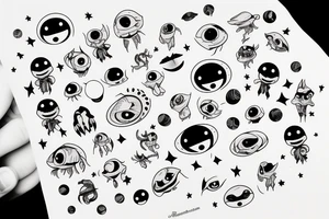 baby alien tattoo idea