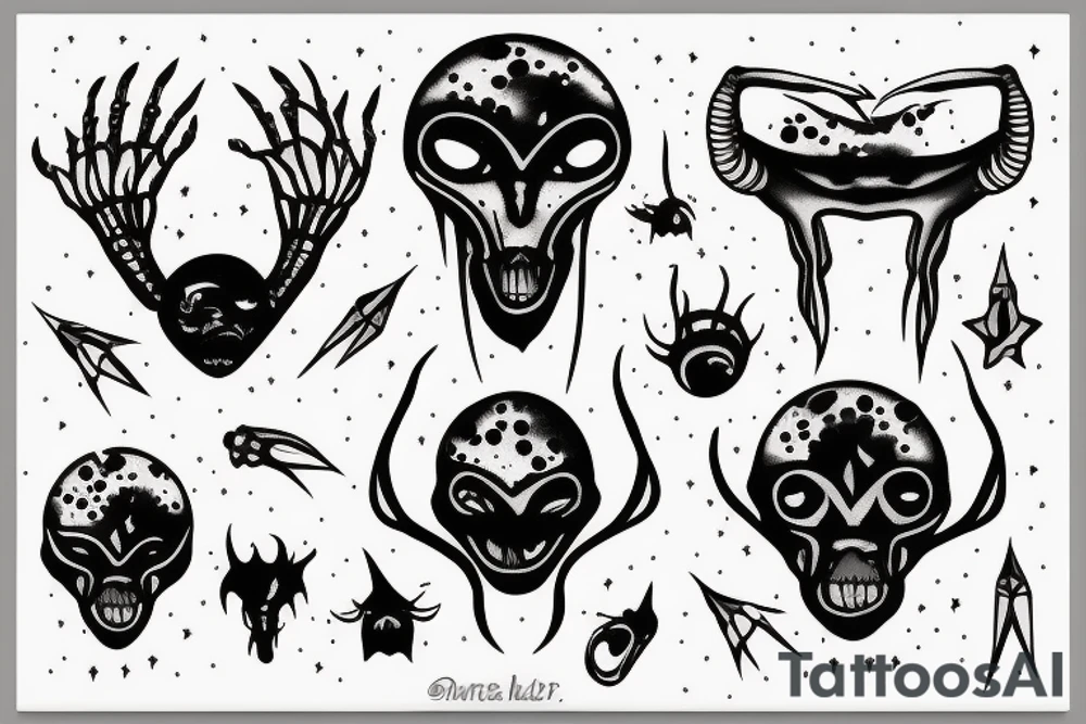 alien tattoo idea