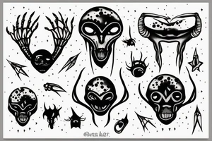 alien tattoo idea