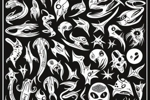 alien tattoo idea
