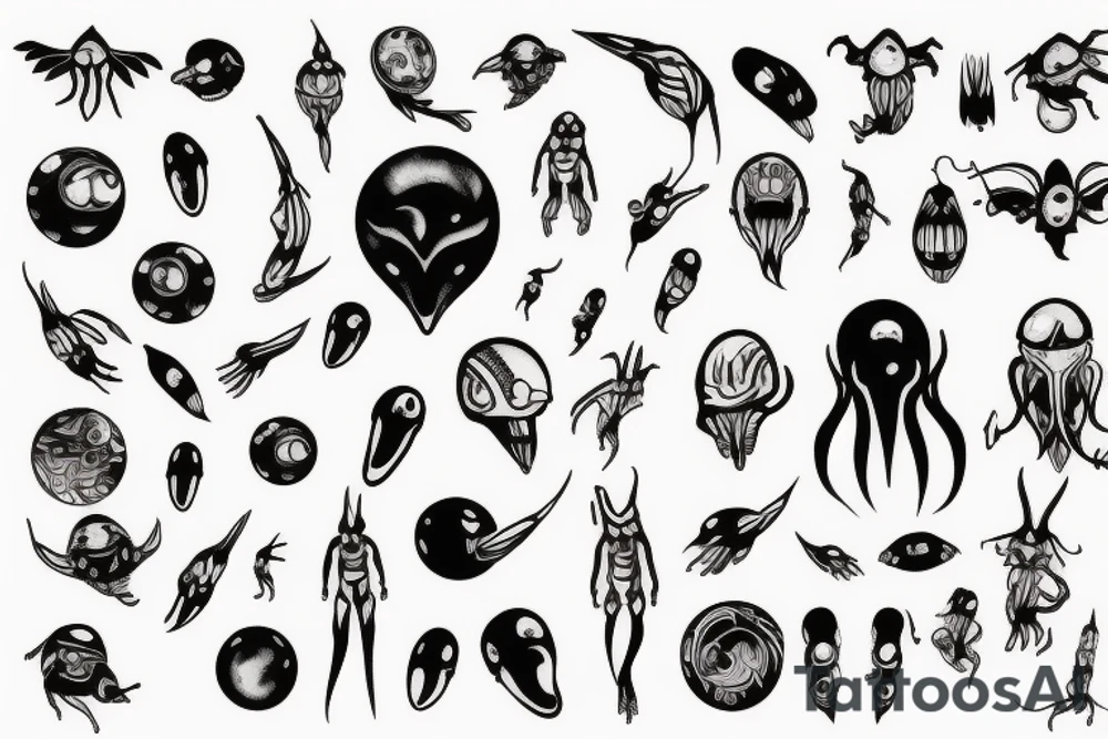 alien tattoo idea
