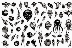 alien tattoo idea