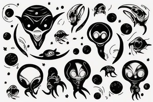 alien tattoo idea