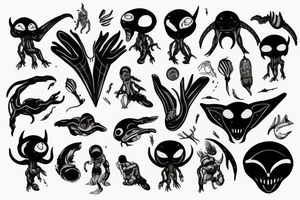 alien tattoo idea
