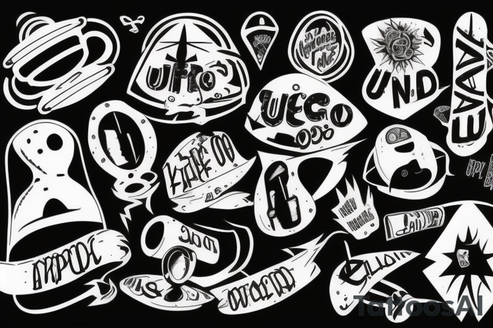 UFO tattoo idea