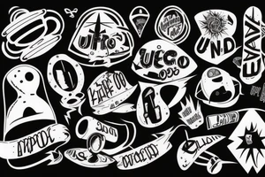 UFO tattoo idea