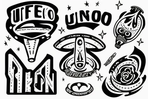 UFO tattoo idea