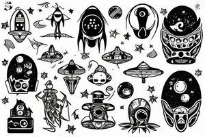 UFO tattoo idea
