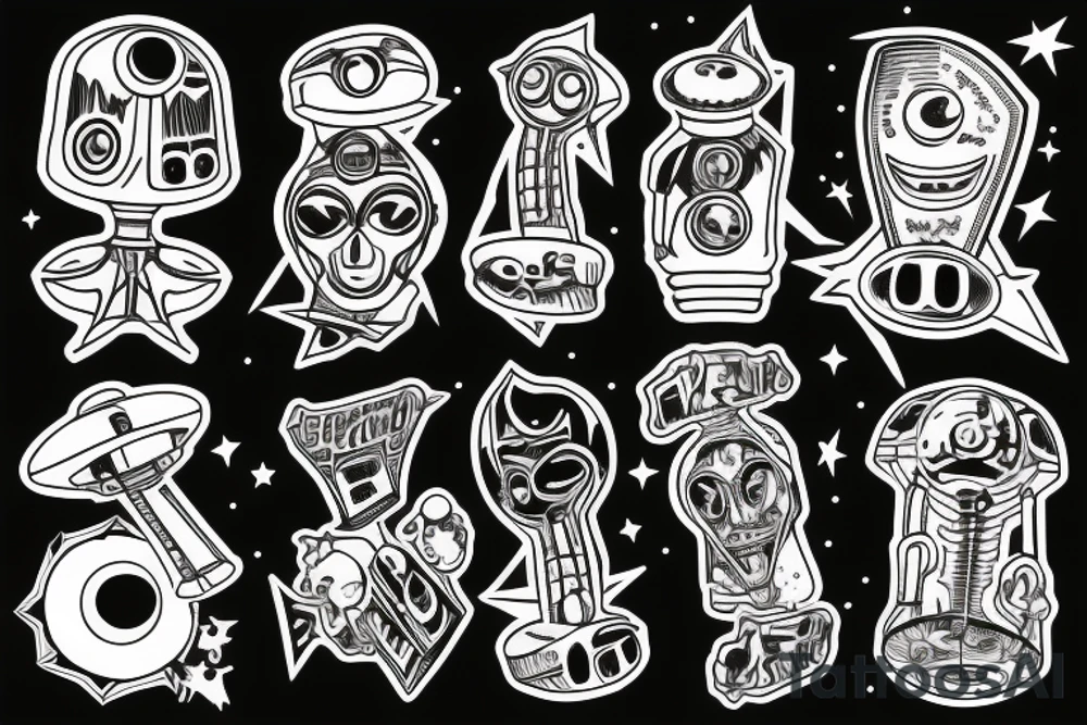 UFO tattoo idea