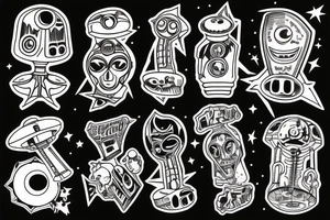 UFO tattoo idea