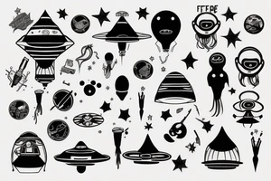 UFO tattoo idea