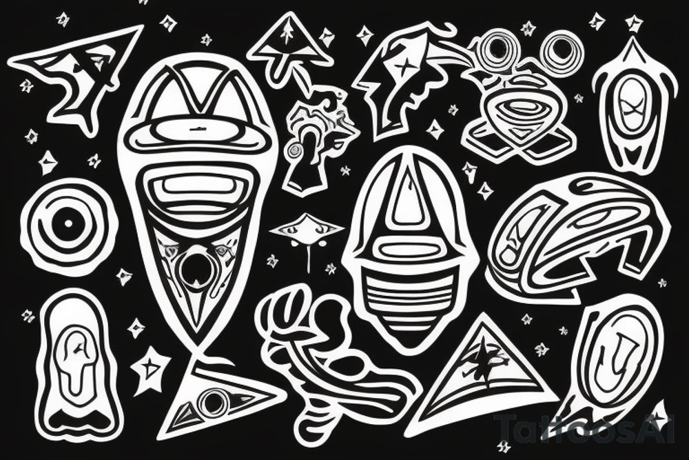 UFO tattoo idea