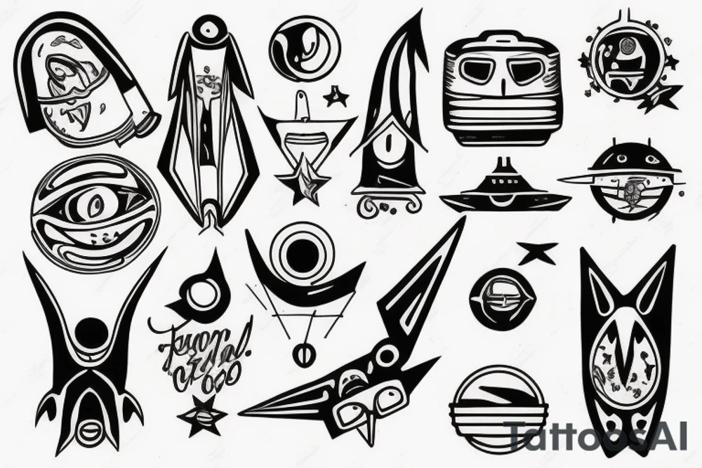 UFO tattoo idea