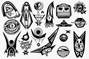UFO tattoo idea