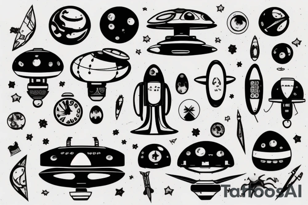UFO tattoo idea