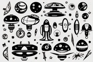 UFO tattoo idea
