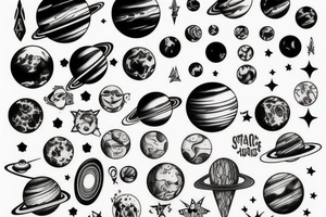 Planets tattoo idea