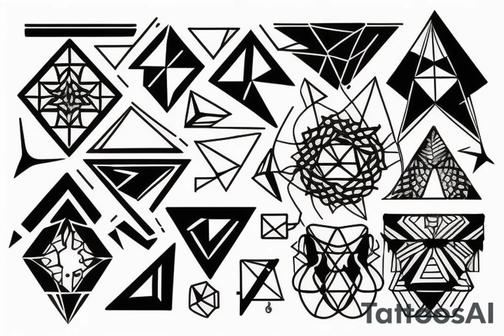 Perfect geometry tattoo representing life tattoo idea