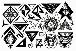 Perfect geometry tattoo representing life tattoo idea