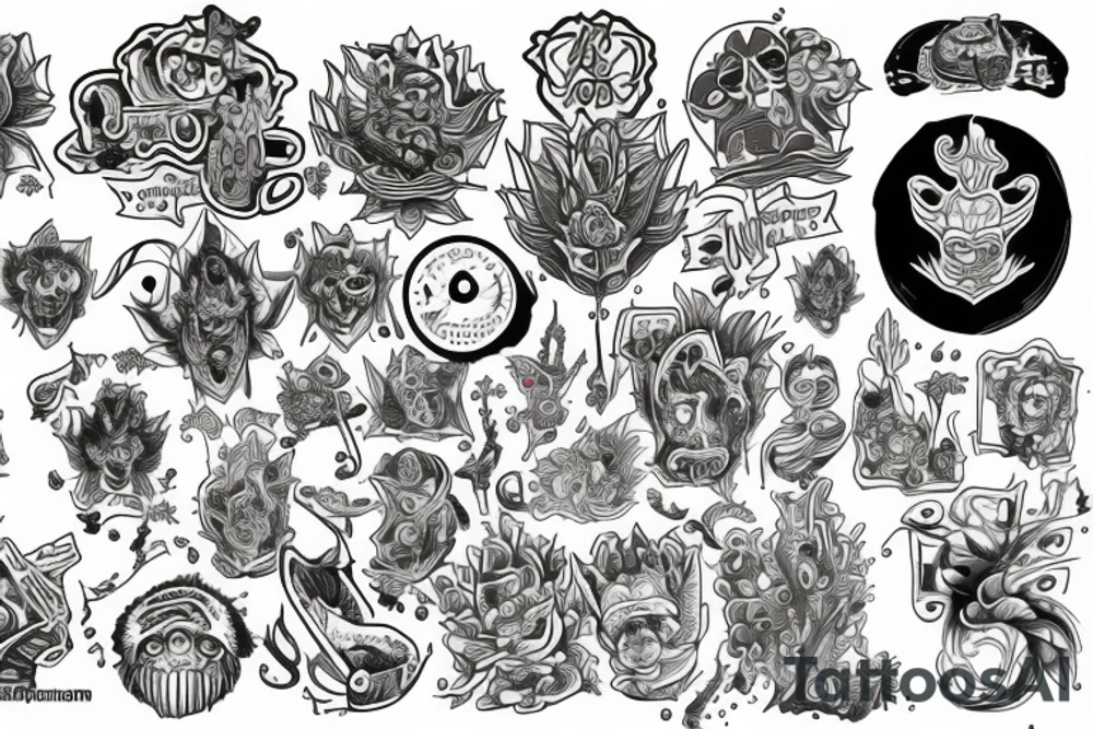DMT visuals tattoo idea