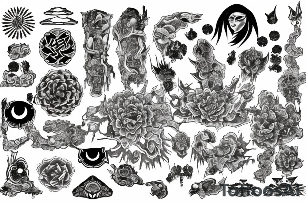 DMT visuals tattoo idea