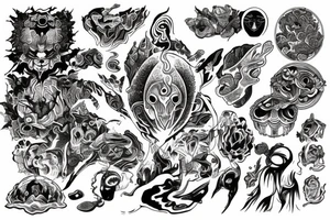 DMT visuals tattoo idea