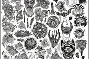 DMT visuals tattoo idea