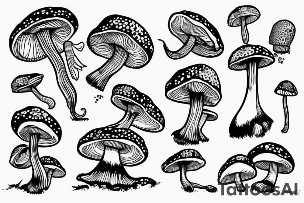 shrooms tattoo idea