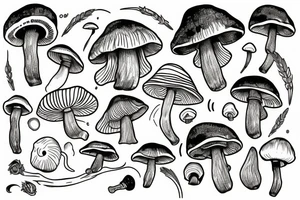 shrooms tattoo idea