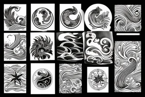 ocean waves tattoo idea