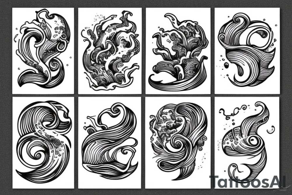 ocean waves tattoo idea