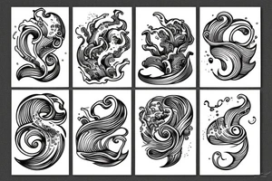 ocean waves tattoo idea