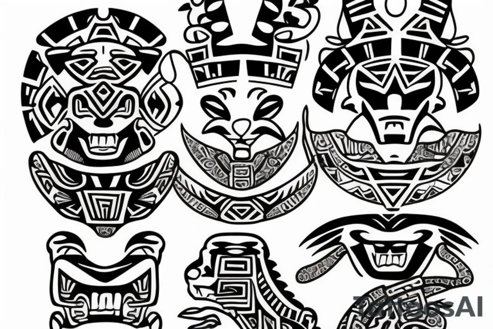 jaguar dressed as an aztec emperor tattoo idea