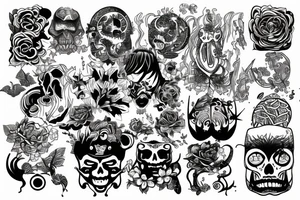 trippy visuals tattoo idea