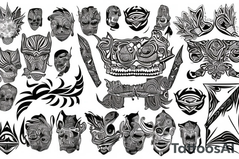 trippy visuals tattoo idea