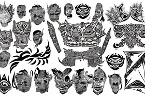 trippy visuals tattoo idea