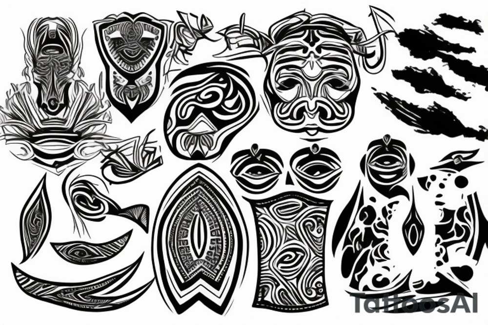 trippy visuals tattoo idea