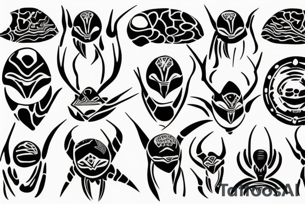 simplistic alien tattoo idea