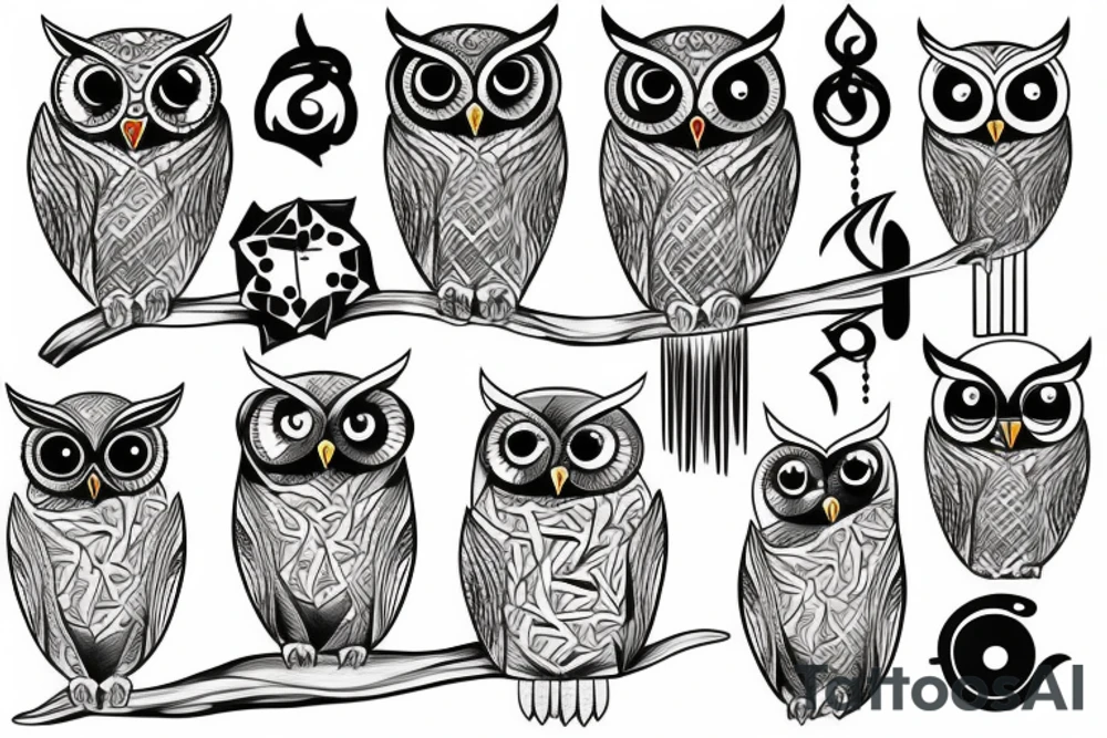 Egale owl tattoo idea
