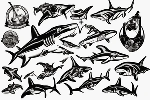 Hammerhead shark tattoo idea