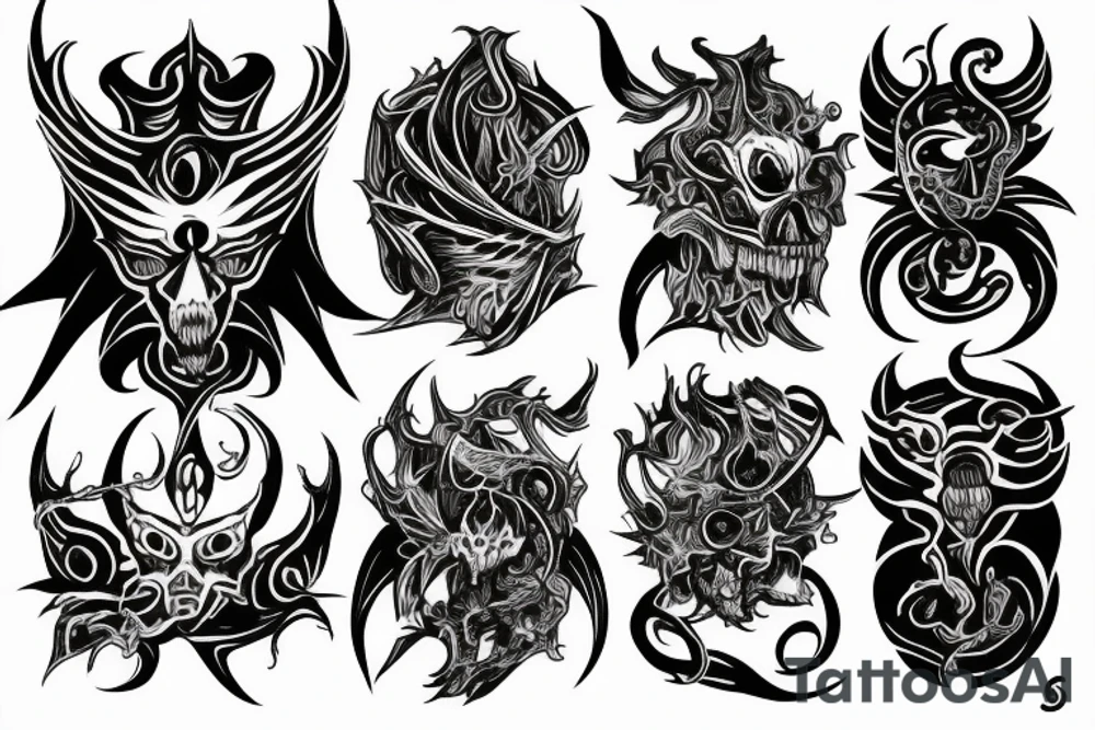 uroboros with flames tattoo idea