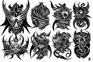 uroboros with flames tattoo idea