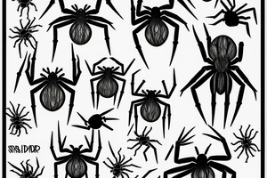 Spider tattoo idea