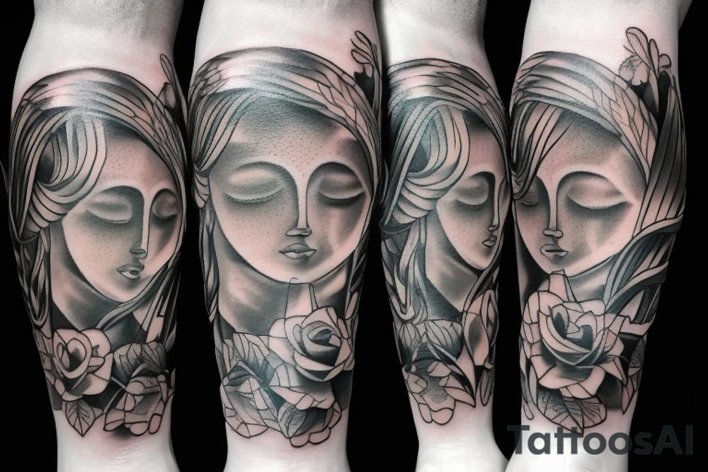 Strength and honor leg tattoo tattoo idea