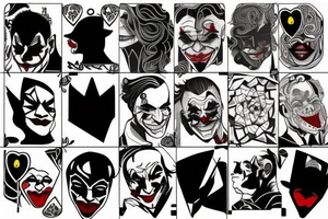 Joker by Joaquin Phoenix tattoo idea